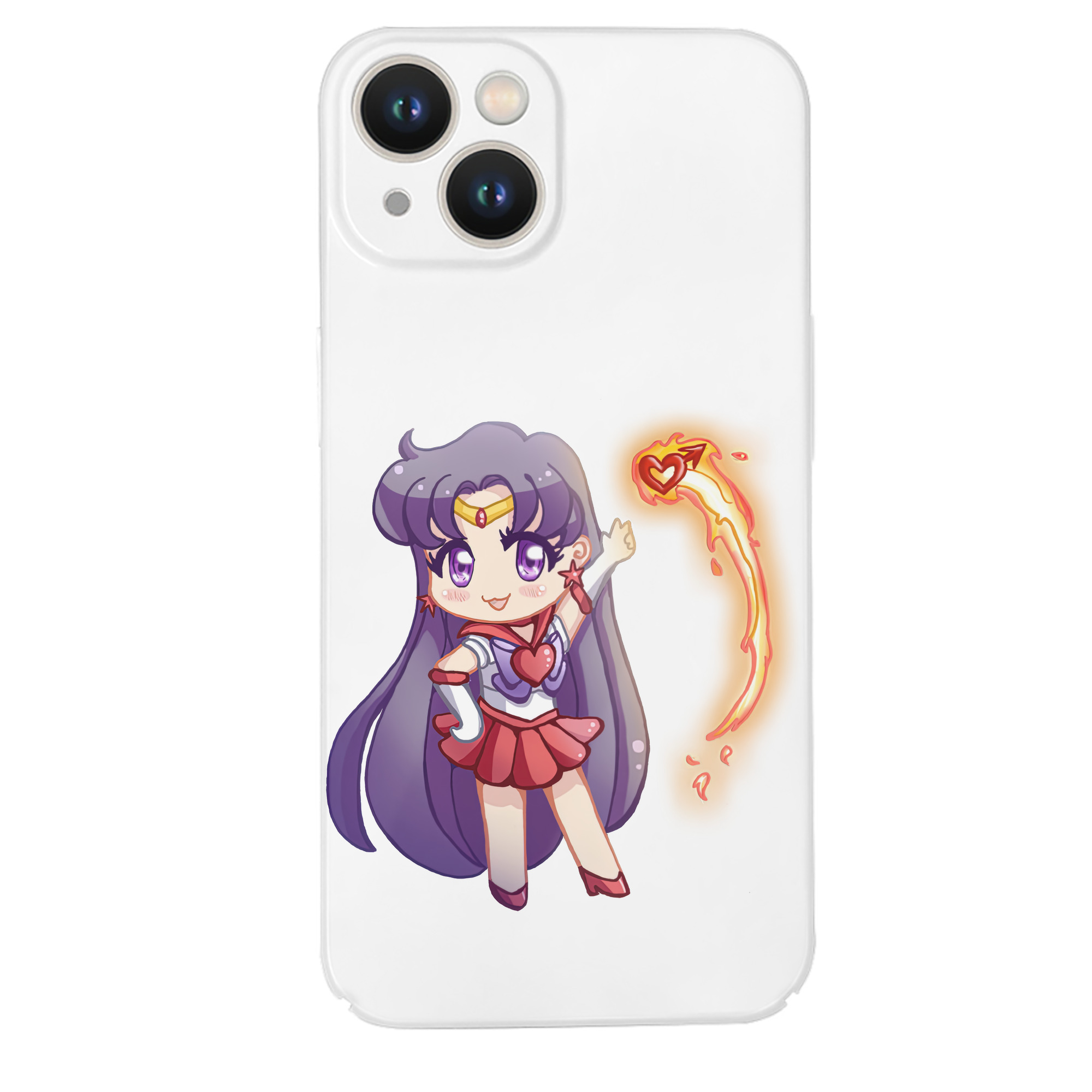 （画像用） 美少女戦士セーラームーン 火野レイ ひの レイ Sailor Moon Hino Rei （セーラーマーズ,Sailor Mars） 【iPhone 14シリーズ対応】ハードケース